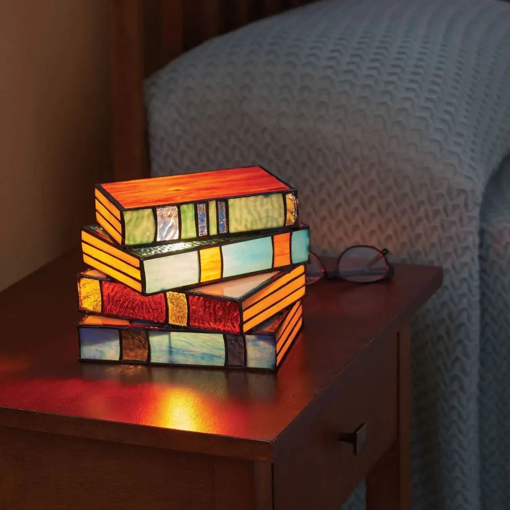 Dekoratives Buch LED-Tischlampe