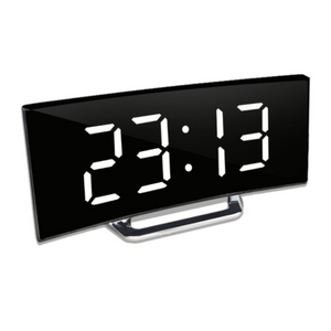 Moderner Gebogener LED-Schreibtischwecker