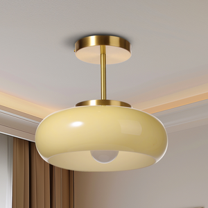 Retro-LED-Deckenleuchte in Kuppelform