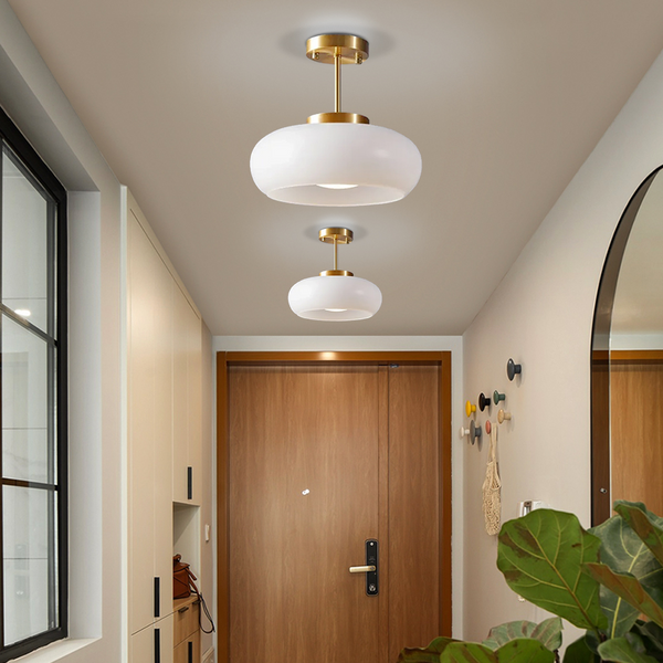 Retro-LED-Deckenleuchte in Kuppelform