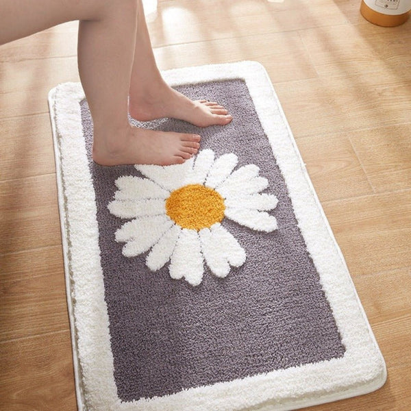 Weiche Florale Badematte