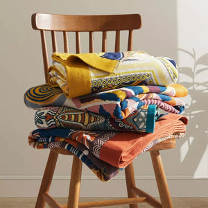 Bunte Boho Geometrische Überwurf Decke