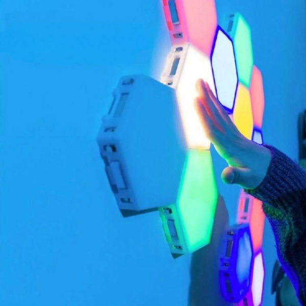 Mehrfarbig Hexagonol LED Wandleuchten