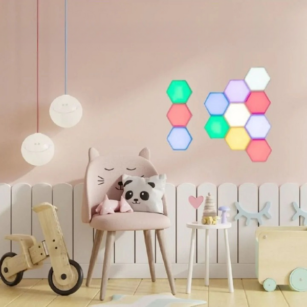 Mehrfarbig Hexagonol LED Wandleuchten