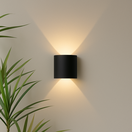 Moderne stilvolle Wetterfeste LED-Wandleuchte