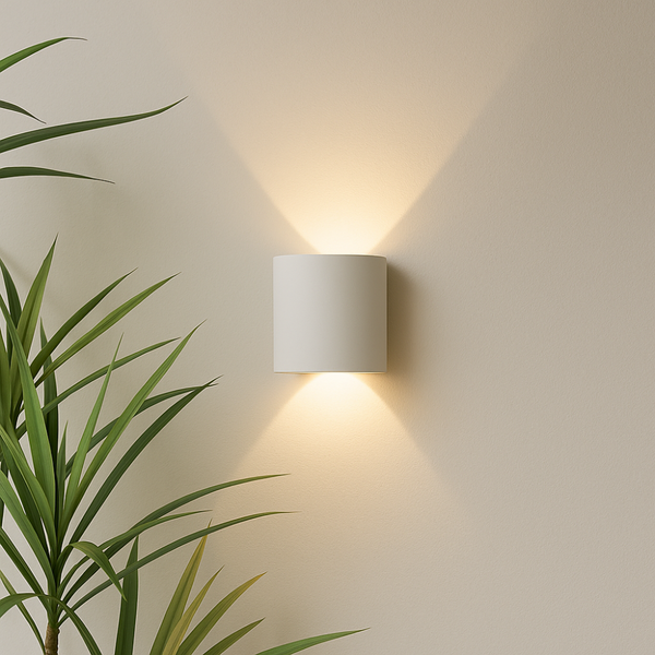 Moderne stilvolle Wetterfeste LED-Wandleuchte