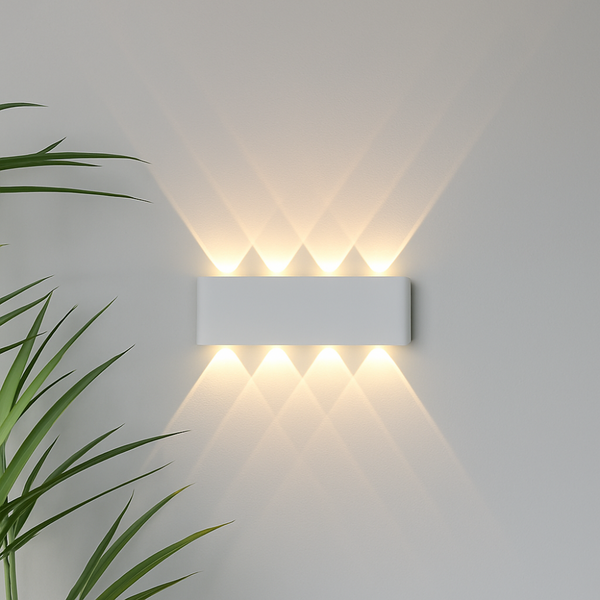 Moderne stilvolle Wetterfeste LED-Wandleuchte