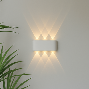 Moderne stilvolle Wetterfeste LED-Wandleuchte
