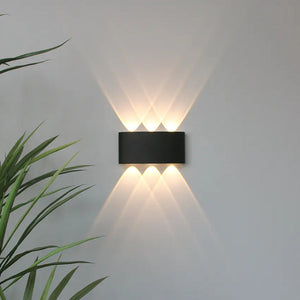 Moderne stilvolle Wetterfeste LED-Wandleuchte
