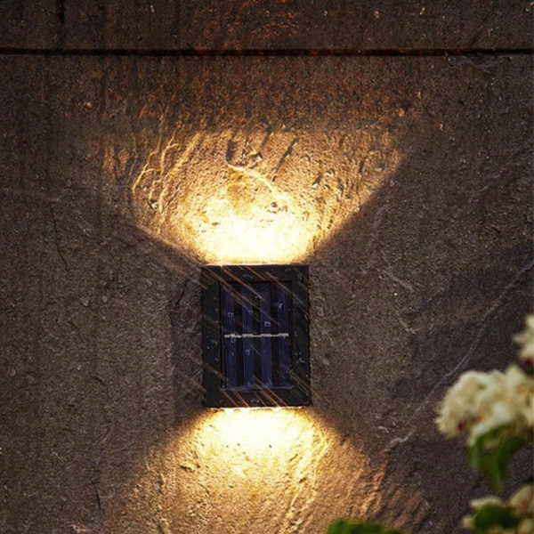 Solar-LED-Außenwandleuchte mit Bewegungserkennung