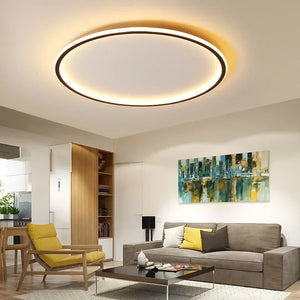 Runde LED Deckenleuchte im Skandinavischen Design für Wohnzimmer und Schlafzimmer
