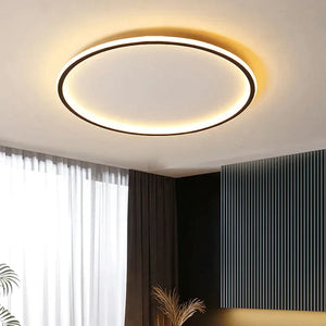 Runde LED Deckenleuchte im Skandinavischen Design für Wohnzimmer und Schlafzimmer