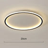 Runde LED Deckenleuchte im Skandinavischen Design für Wohnzimmer und Schlafzimmer