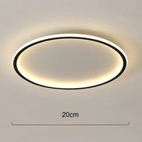 Runde LED Deckenleuchte im Skandinavischen Design für Wohnzimmer und Schlafzimmer