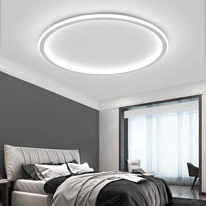 Runde LED Deckenleuchte im Skandinavischen Design für Wohnzimmer und Schlafzimmer