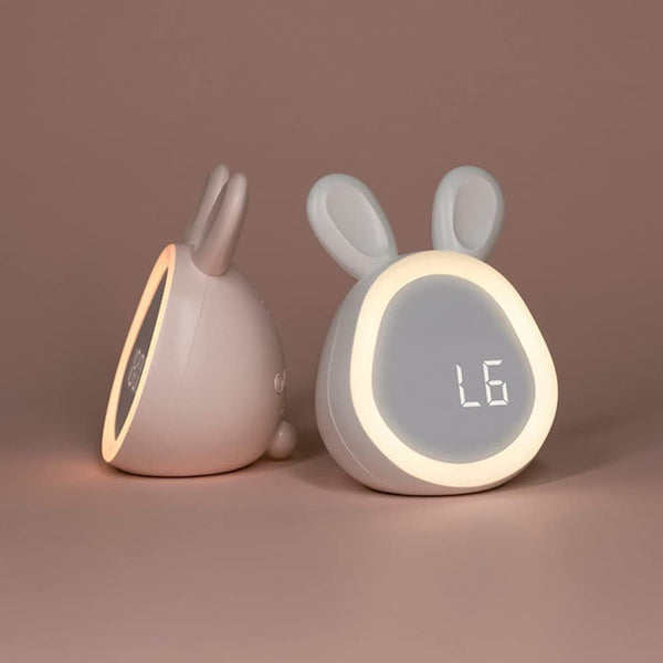 Niedlicher Hasen-Nacht-LED-Lichtwecker