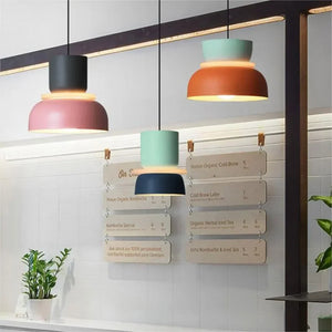 Moderne Geometrische Farbblock-Pendelleuchte