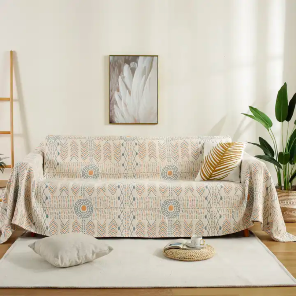 Mandala Boho Wende-Überwurfdecke
