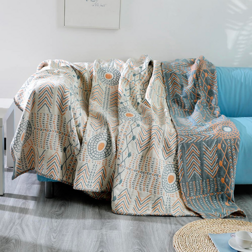 Mandala Boho Wende-Überwurfdecke