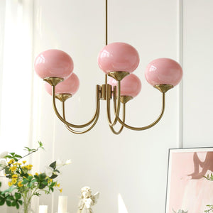 Elegante Moderne Deckenleuchte mit Glasschirmen