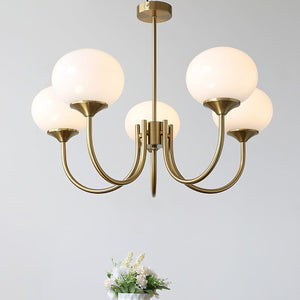 Elegante Moderne Deckenleuchte mit Glasschirmen