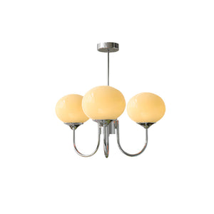 Variant image for Eleganter Gold Kronleuchter Modern mit Rosa Glasschirmen für Innenräume-12