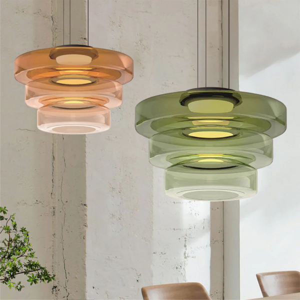 Moderne Geschichtete LED-Pendelleuchte