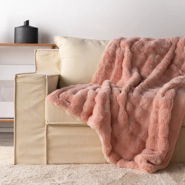Blase Strukturierte Weiche Flauschige Decke