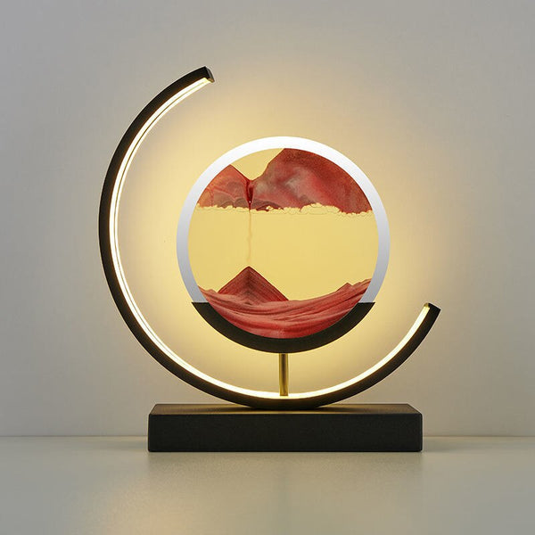 Variant image for Sandlicht Tischlampe mit 3D Treibsand-Design für entspannende Atmosphäre-8