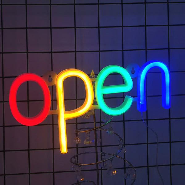 Moderne Neon-LED-Wandleuchte