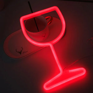Moderne Neon-LED-Wandleuchte