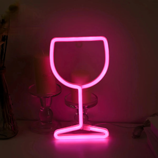 Moderne Neon-LED-Wandleuchte
