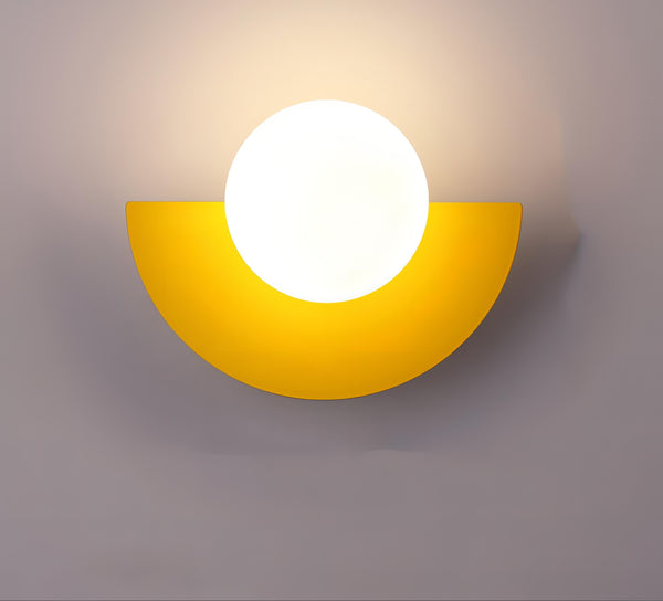 Moderne Halbkreisförmige LED-Wandleuchte