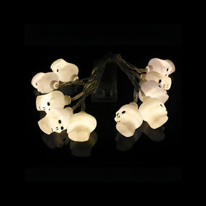Gruselige Halloween Deko LED Augapfel Lichterkette