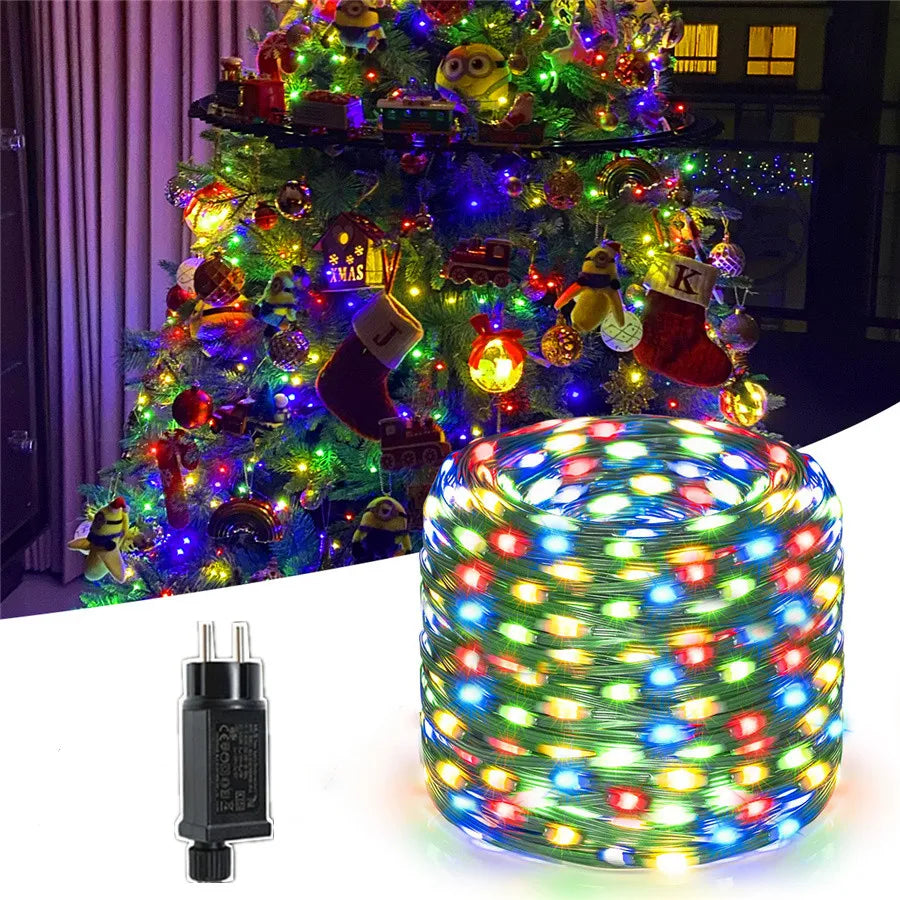 Mehrfarbige LED Weihnachts Lichterketten Für Den Außenbereich
