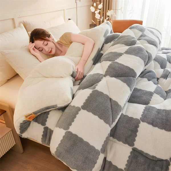 Kuschelige karierte Gewichtet Kuscheldecke
