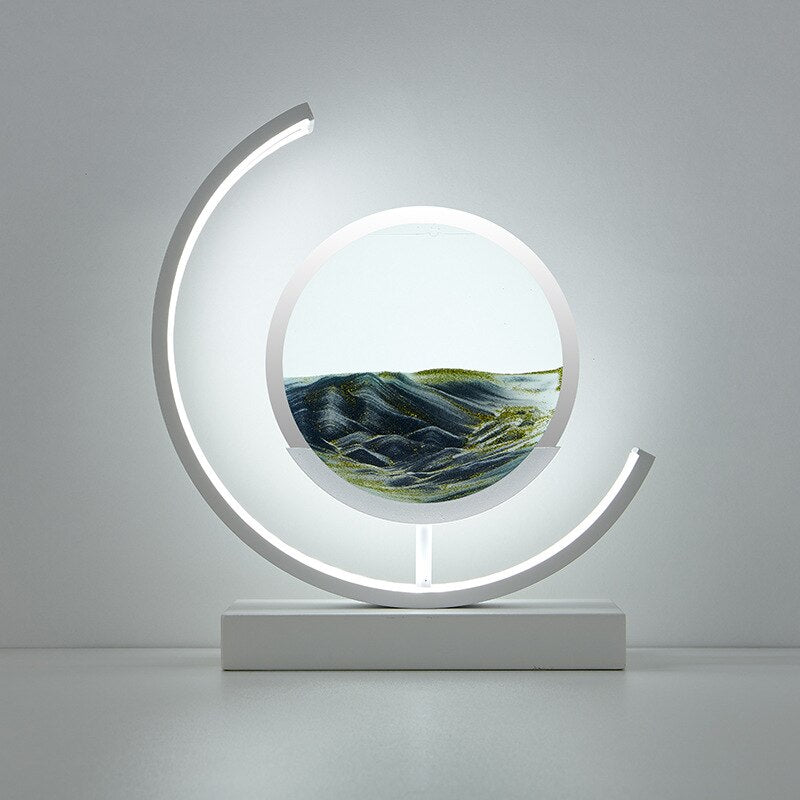 Sandlight Tischleuchte mit 3D Treibsand Gestaltung