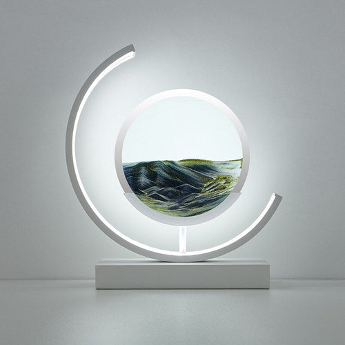 Sandlight Tischleuchte mit 3D Treibsand Gestaltung