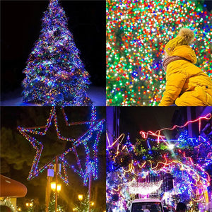 Mehrfarbige LED Weihnachts Lichterketten Für Den Außenbereich
