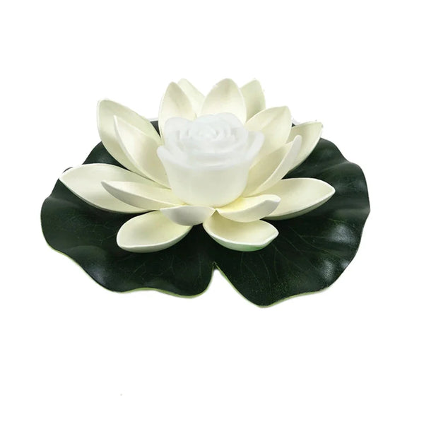 Moderne LED-Lotus-Schwimmleuchte