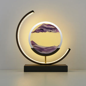 Variant image for Sandlicht Tischlampe mit 3D Treibsand-Design für entspannende Atmosphäre-9