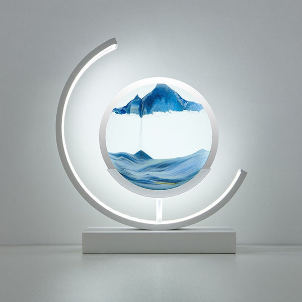 Variant image for Sandlicht Tischlampe mit 3D Treibsand-Design für entspannende Atmosphäre-2