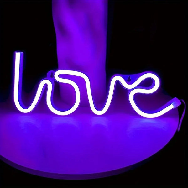 Moderne Neon-LED-Wandleuchte