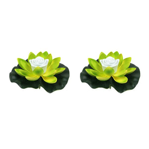 Moderne LED-Lotus-Schwimmleuchte