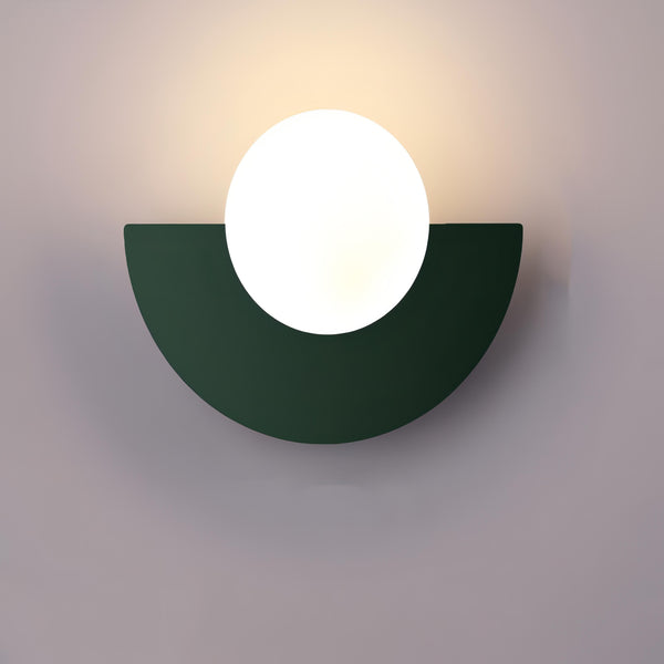 Moderne Halbkreisförmige LED-Wandleuchte