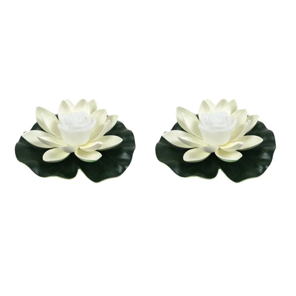 Moderne LED-Lotus-Schwimmleuchte