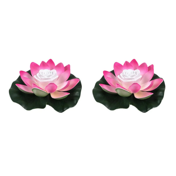 Moderne LED-Lotus-Schwimmleuchte
