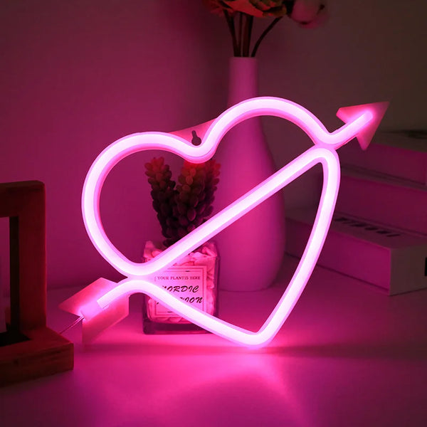 Moderne Neon-LED-Wandleuchte