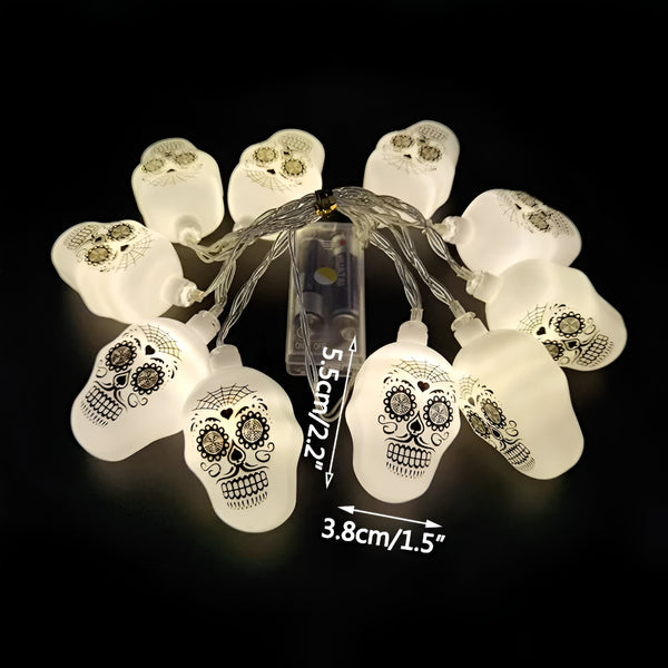 Gruselige Halloween Deko LED Augapfel Lichterkette