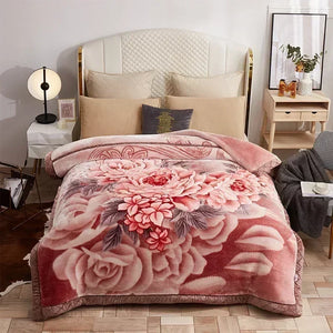 Weiche Gewichtet Decke mit Blumenmuster